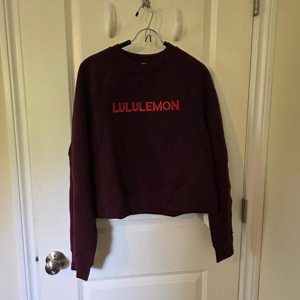 Lululemon burgundy crewneck sweatshirt
